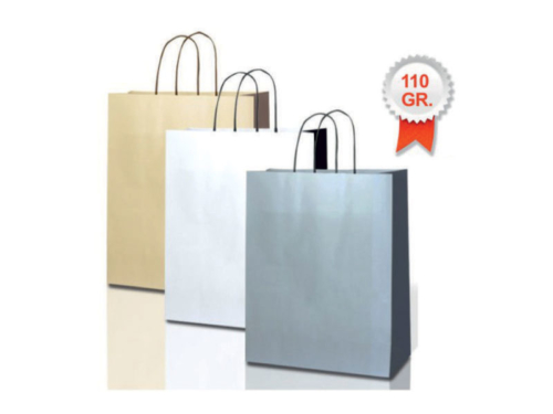 buste shopper in carta bicolore