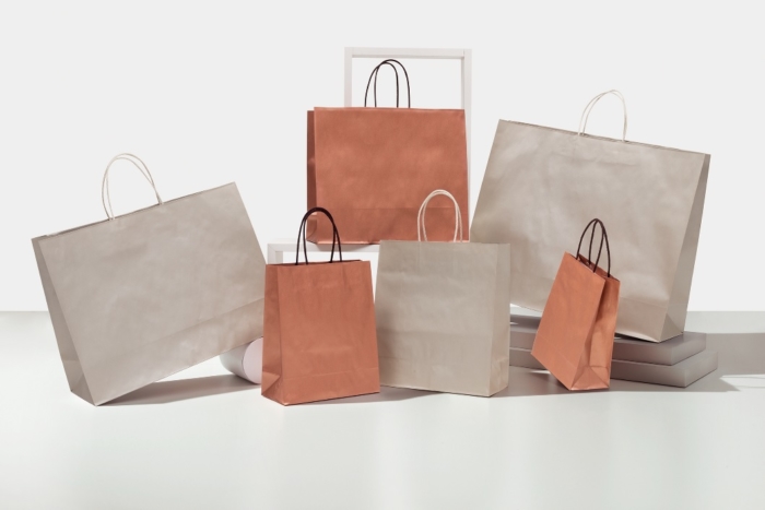 buste-shopper-carta-jfold-kraft-bianco-fondo-pieno-bordo risvoltato-maniglia-manico-cotone-colorato-bronzo platino-Jfold